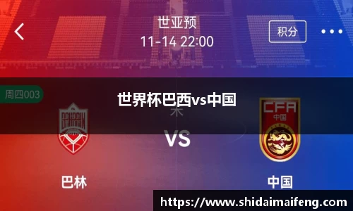 世界杯巴西vs中国