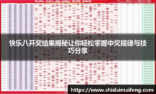 快乐八开奖结果揭秘让你轻松掌握中奖规律与技巧分享